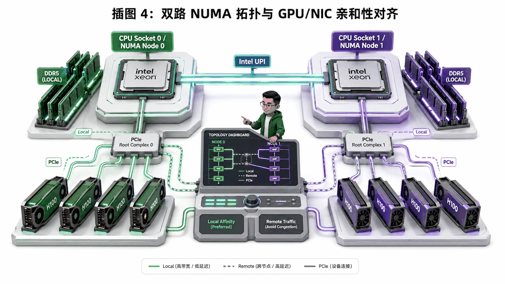Ringi 导师解构:双路 NUMA 拓扑与 GPU/NIC/CPU 亲和性对齐全景工坊