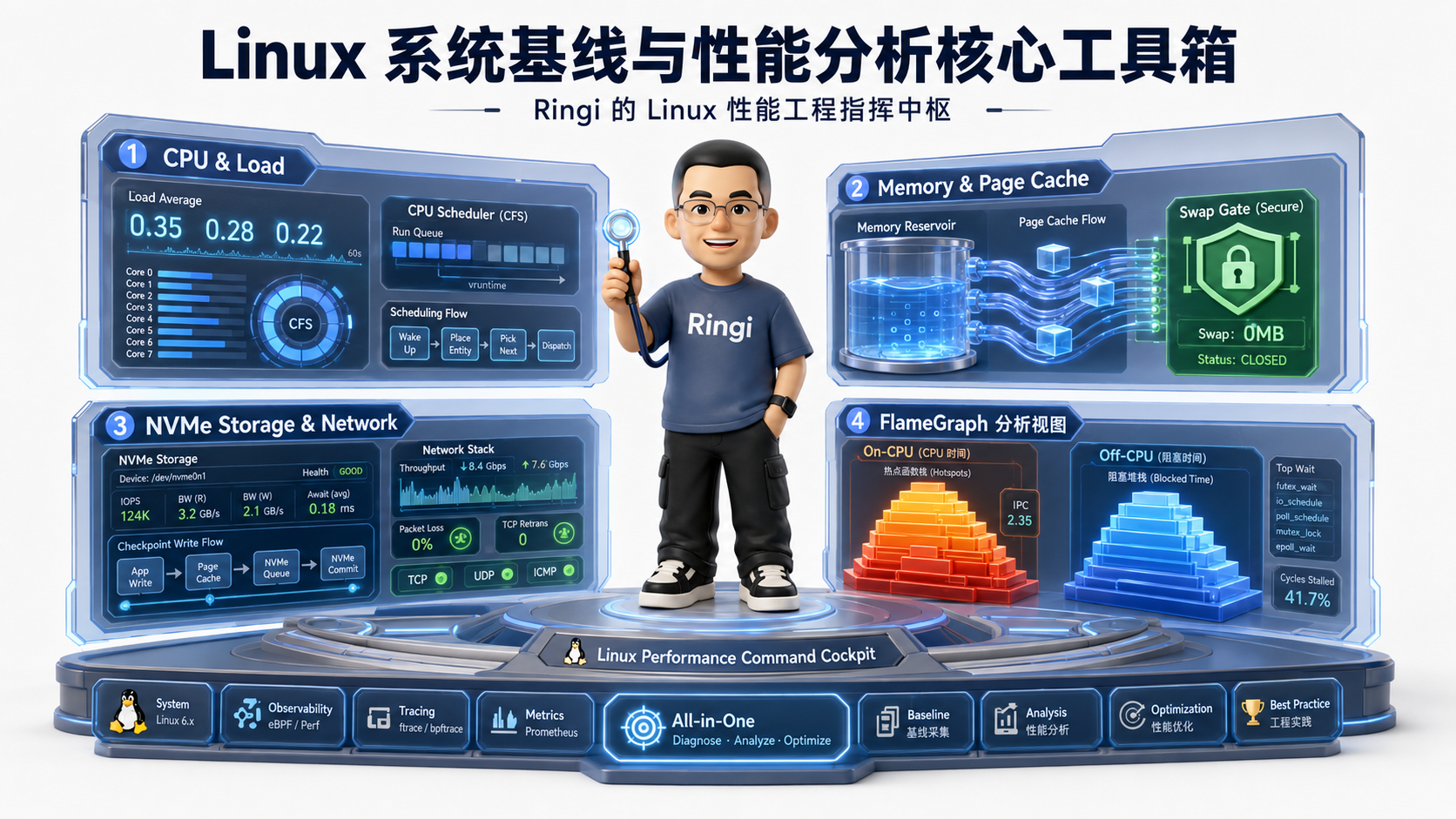 Ringi 导师解构：Linux 系统基线与性能分析核心工具箱——Ringi 的 Linux 性能工程指挥中枢