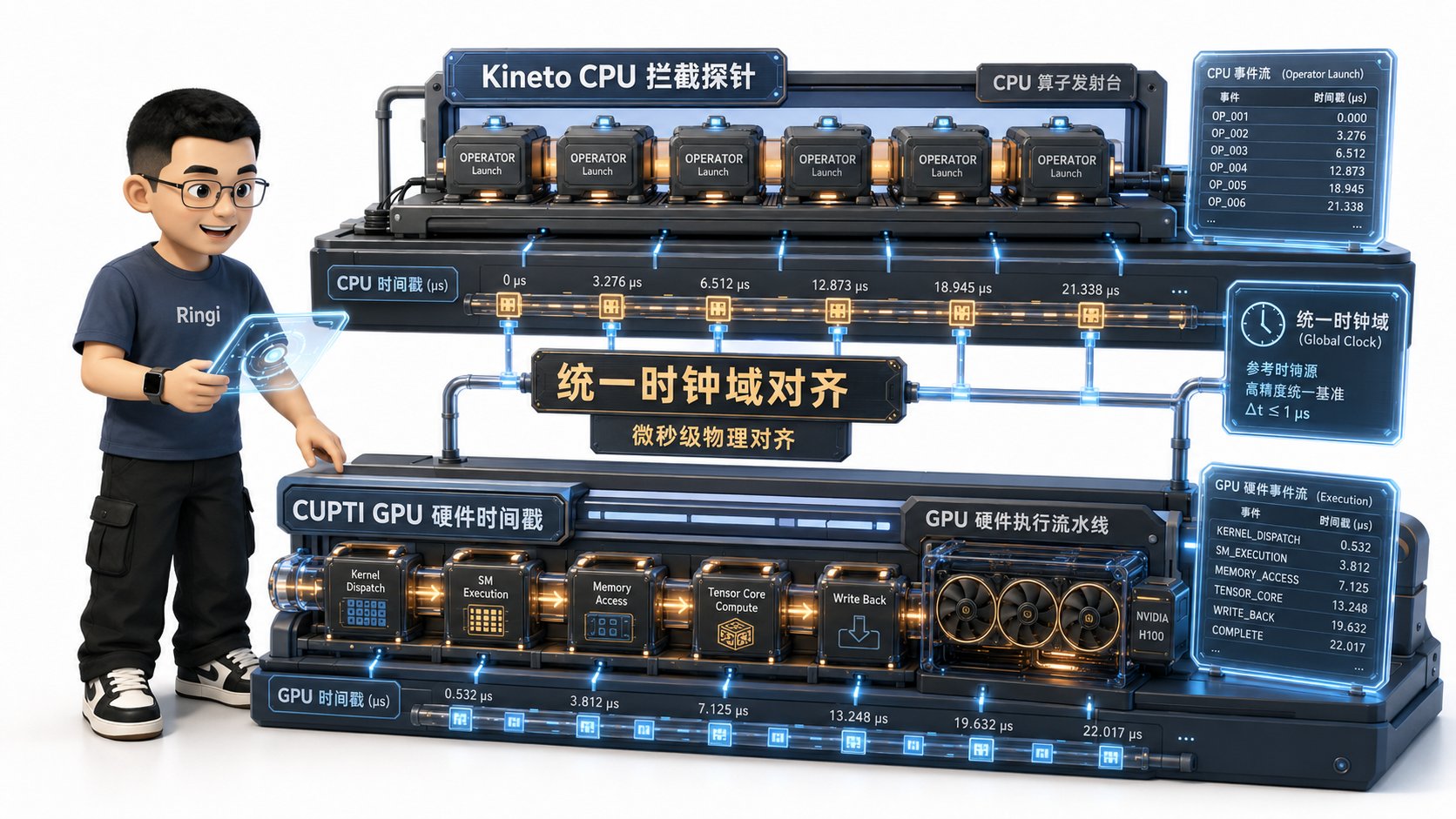 Ringi 导师解构:PyTorch Profiler 探针与底层硬件时间戳捕获