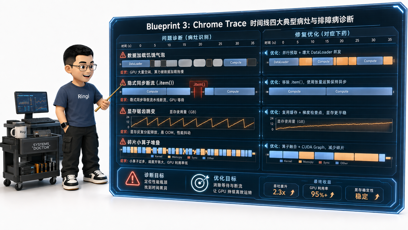 Ringi 导师解构：Chrome Trace 时间线四大典型病灶与排障诊断