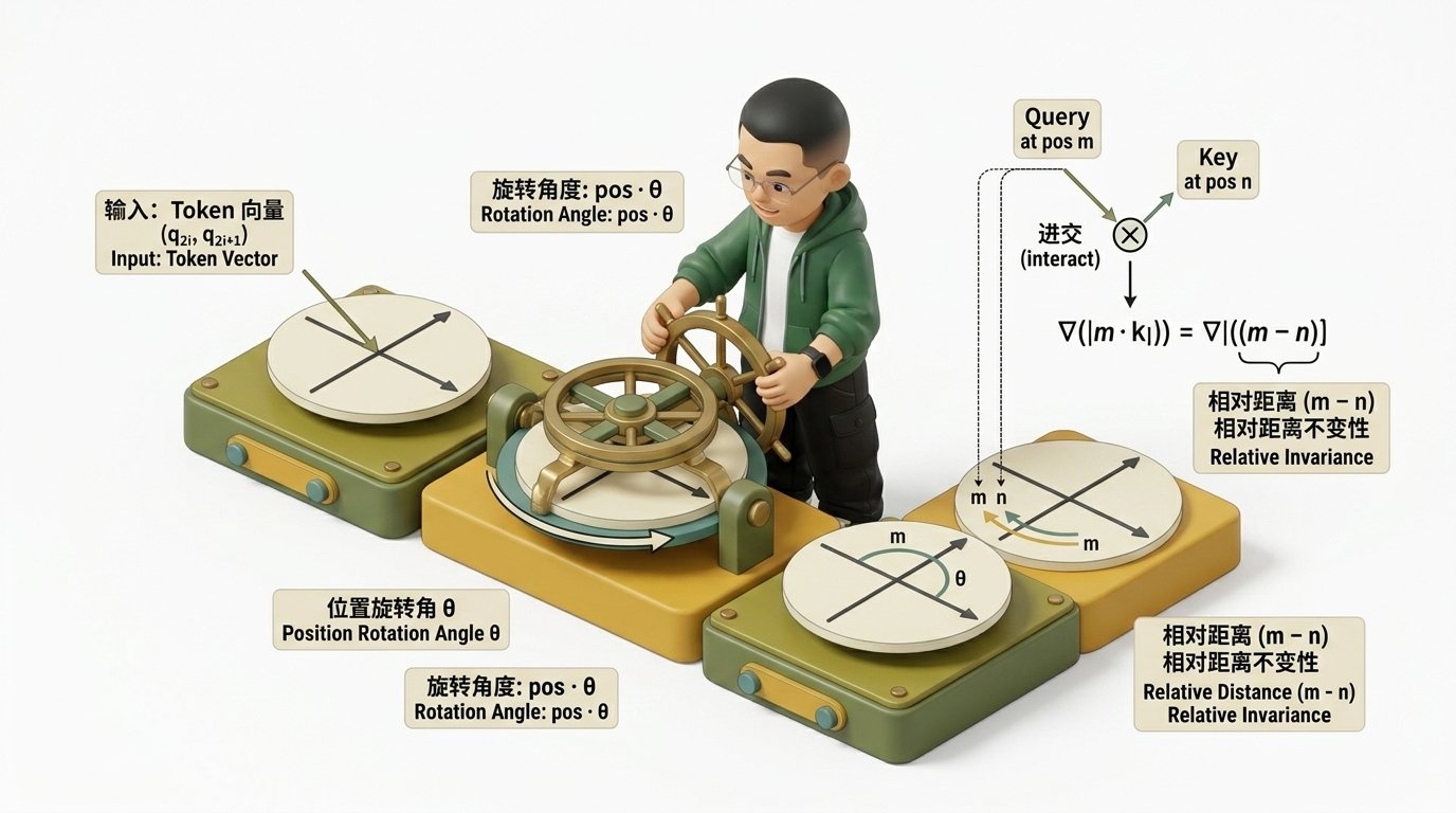 Ringi 导师解构:RoPE 旋转位置编码几何魔术小剧场