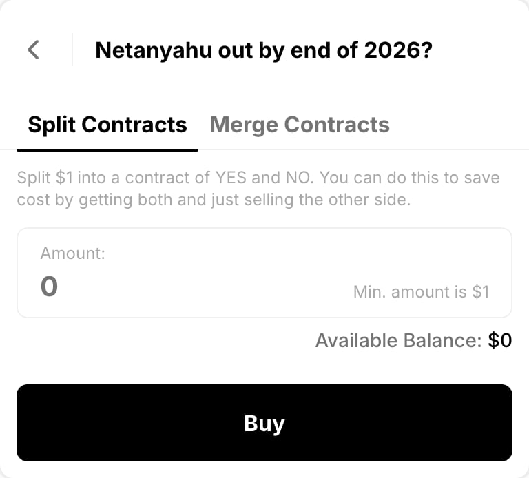 Merge and split interface