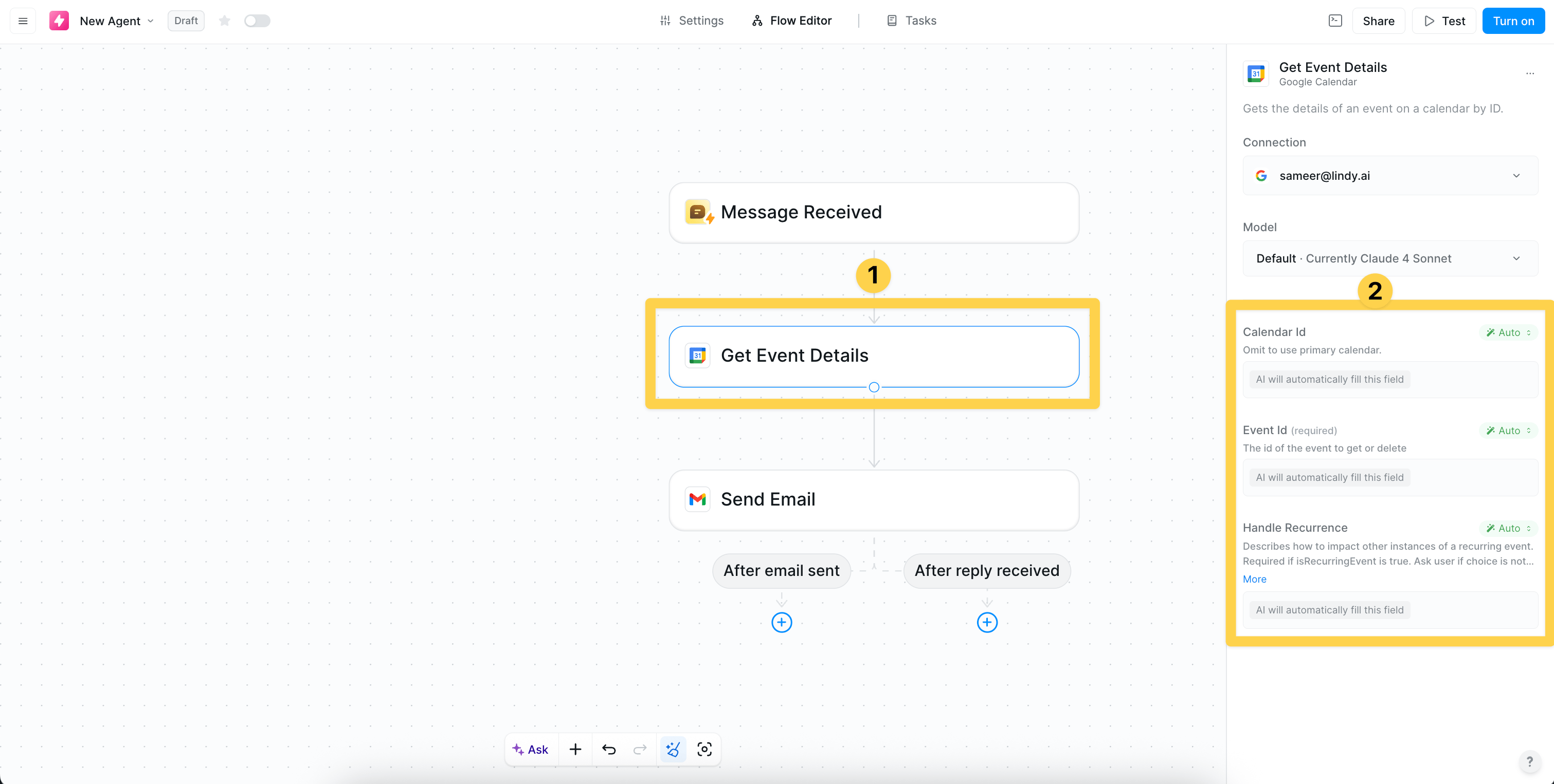 Get Event Details action