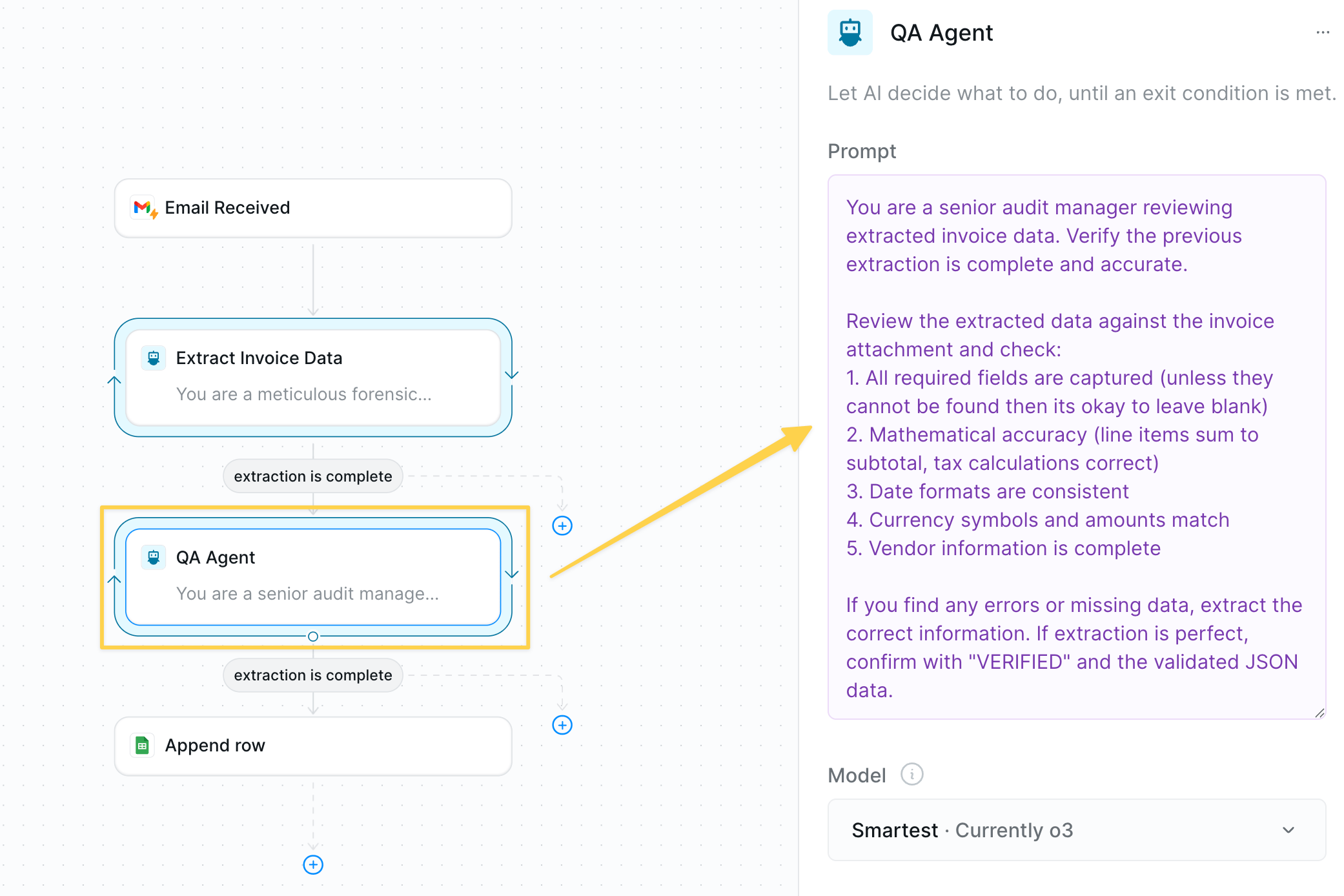 AI quality control validation