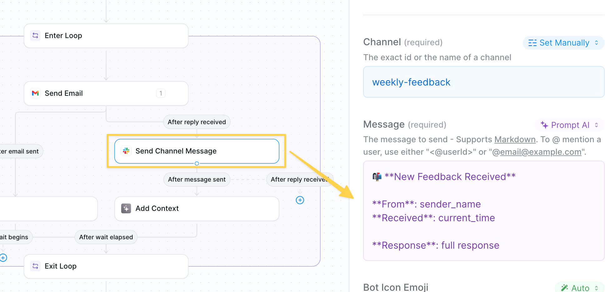 Feedback response monitoring