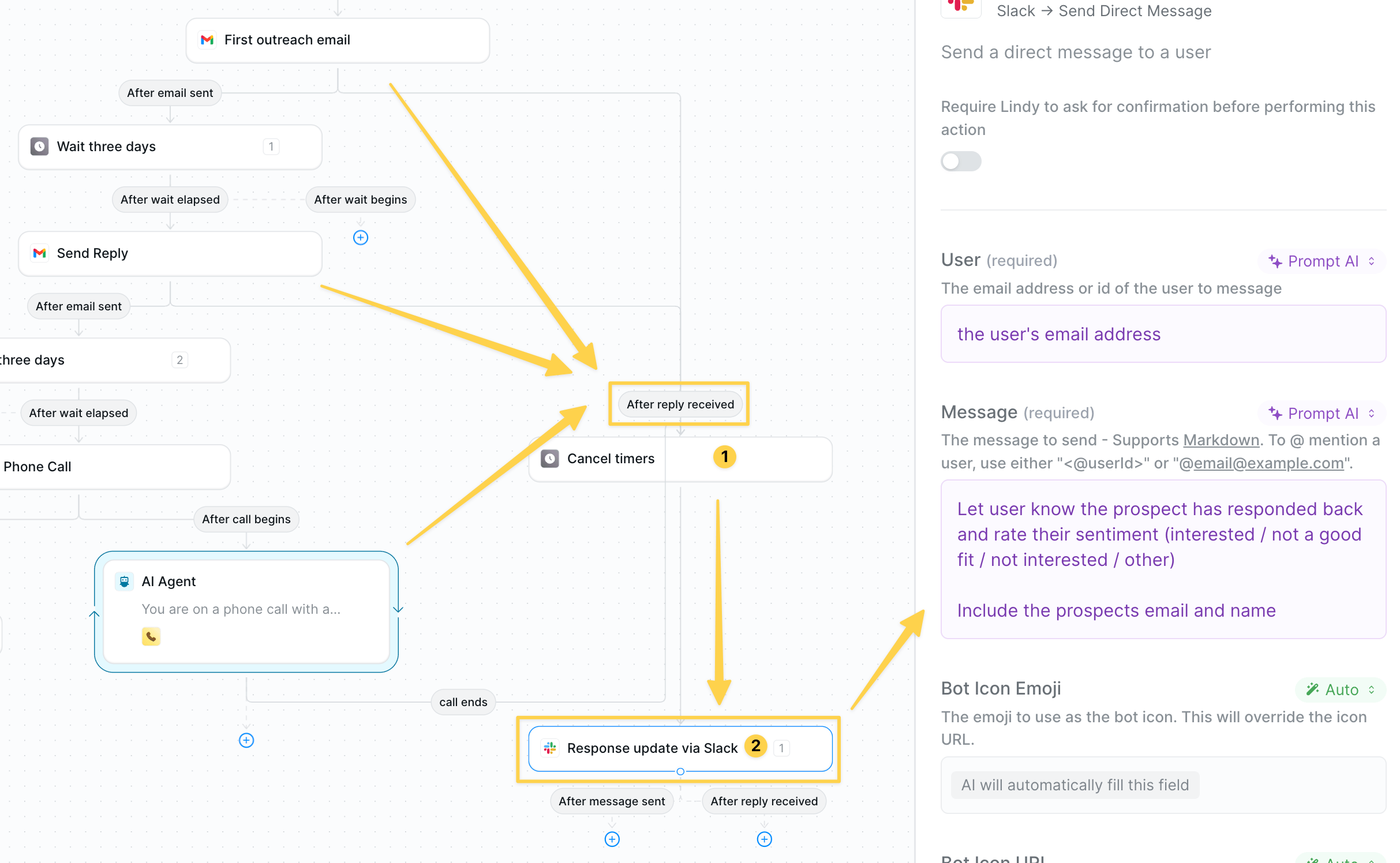 Slack alert