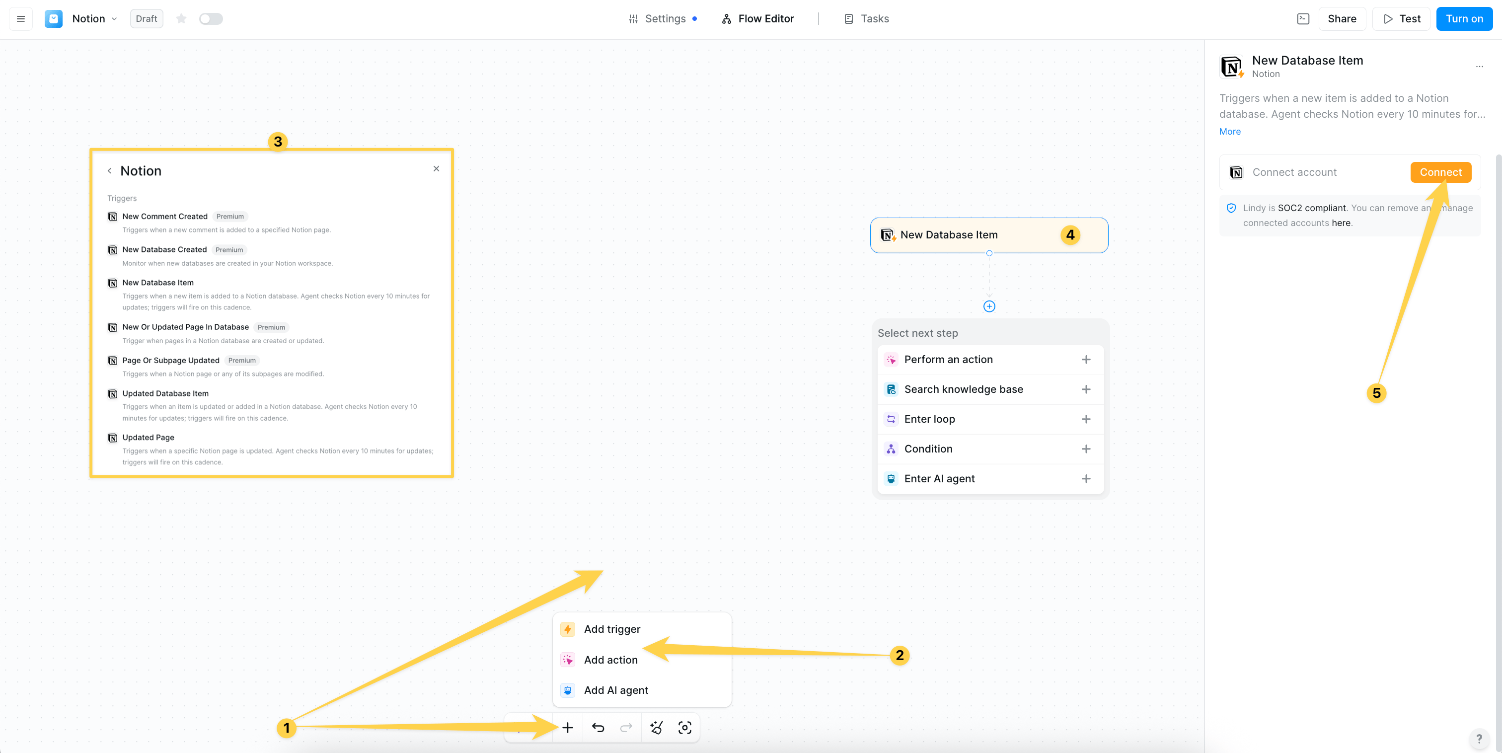 Add Notion to workflow