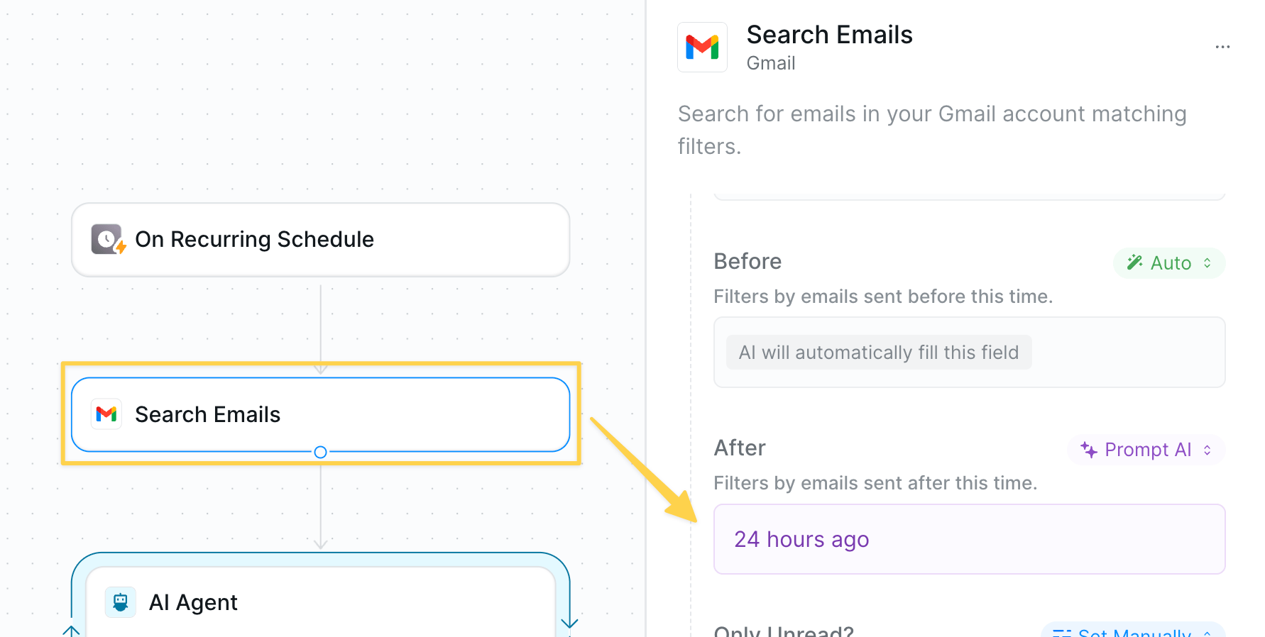 List emails