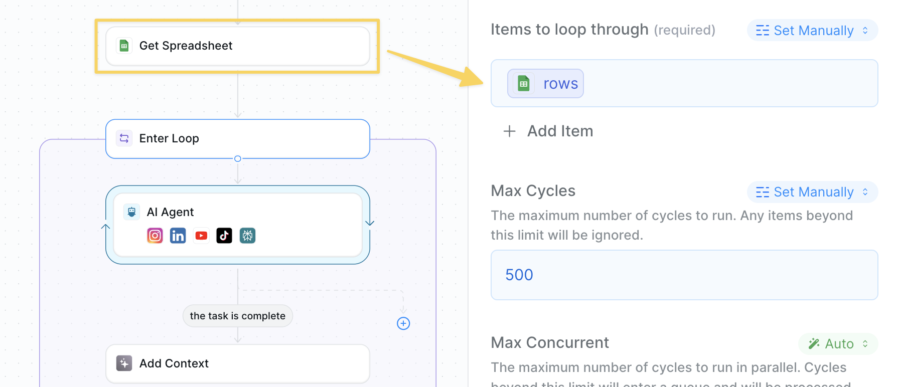 Competitor analysis loop start
