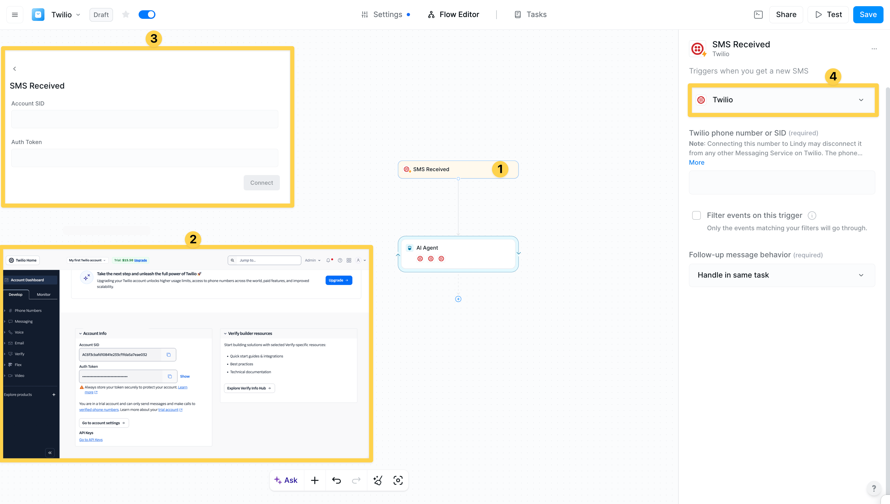 Twilio connection