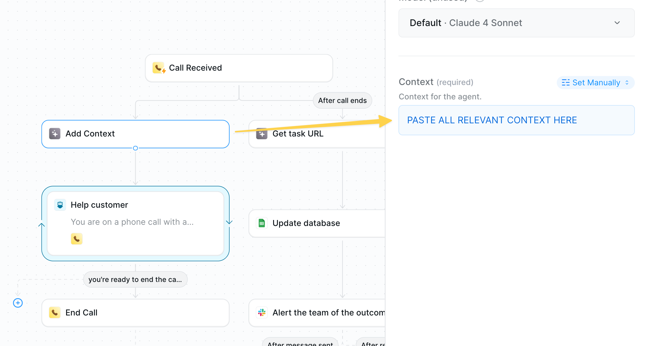 Add Context action