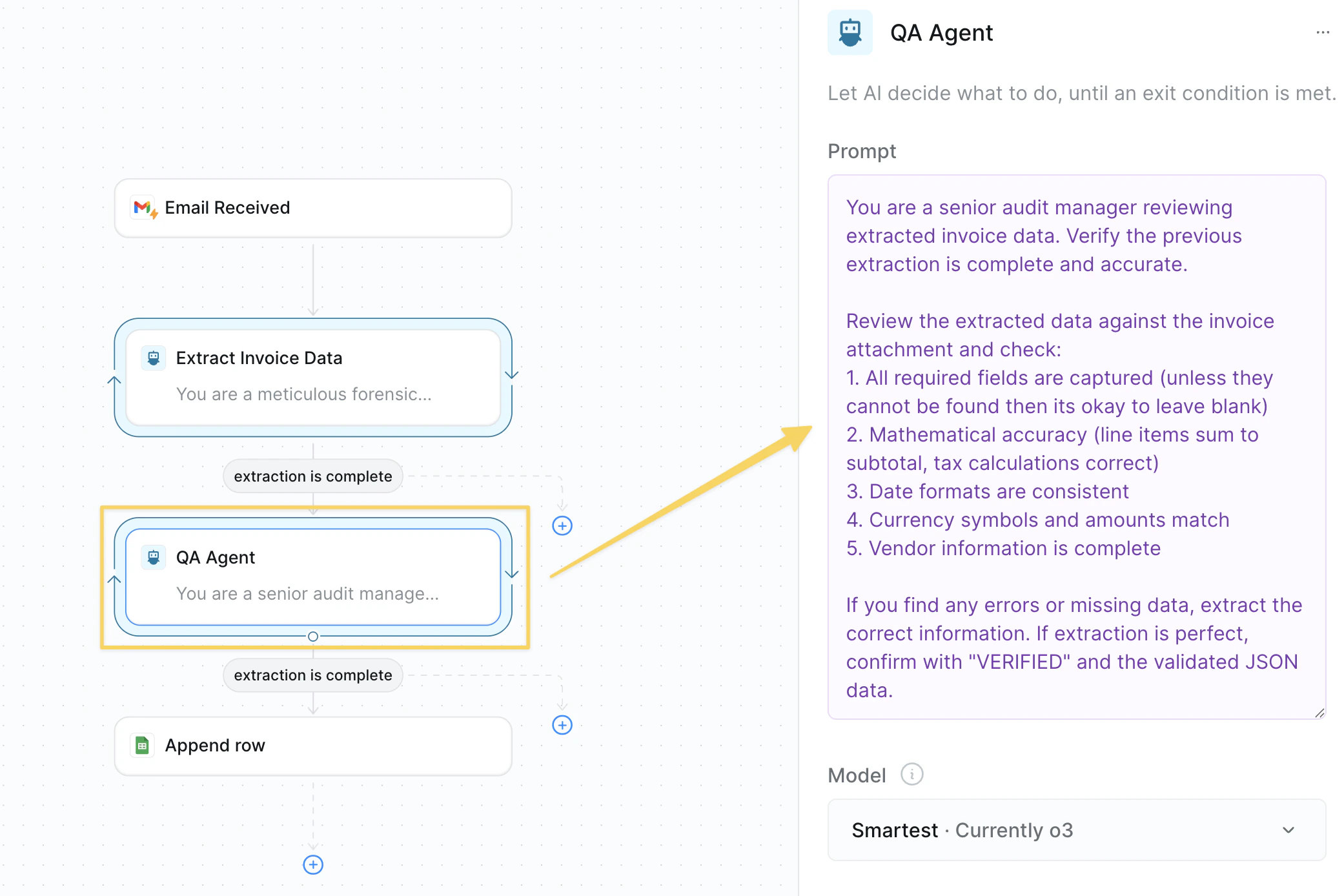 AI quality control validation
