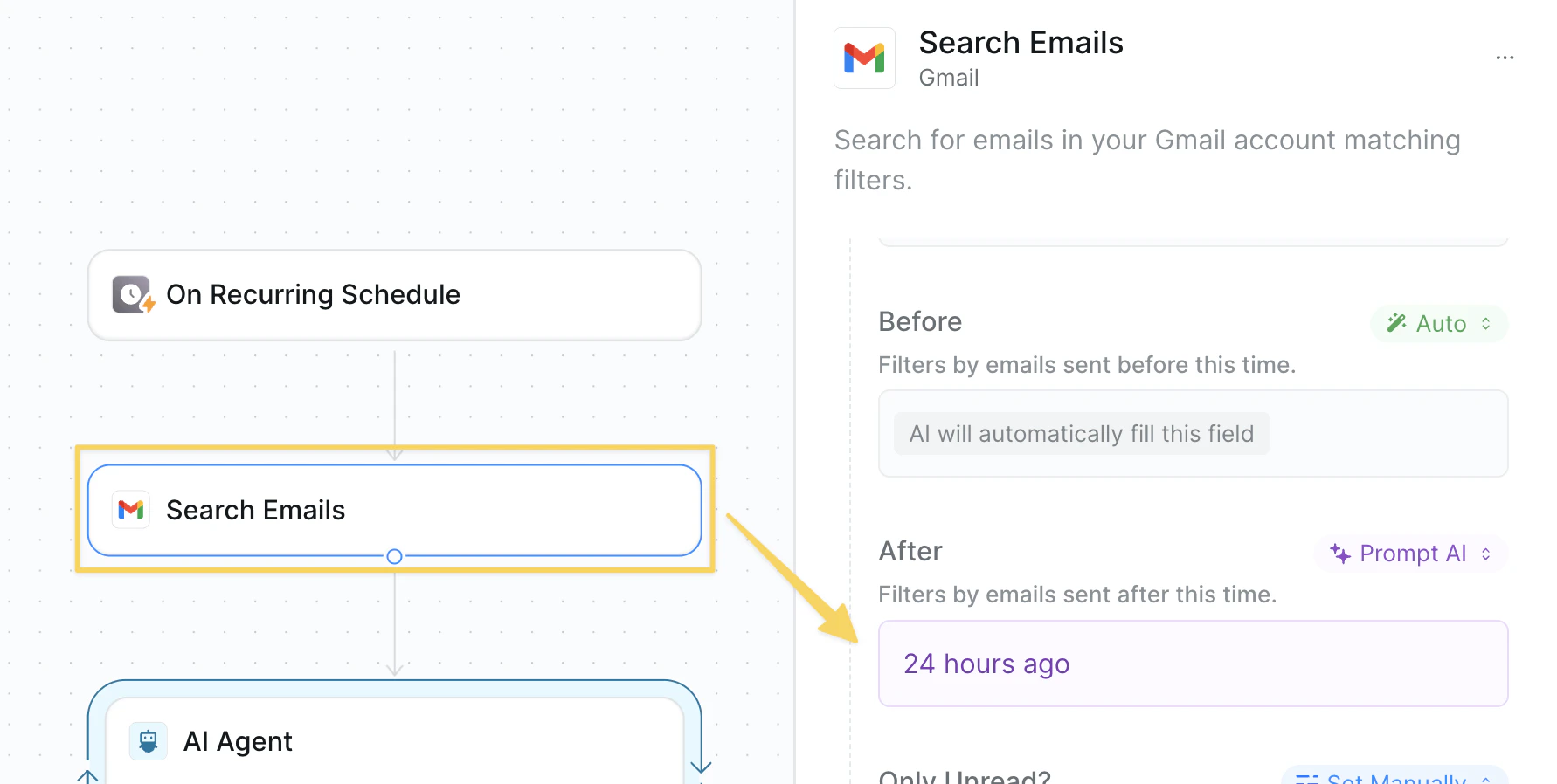 List emails