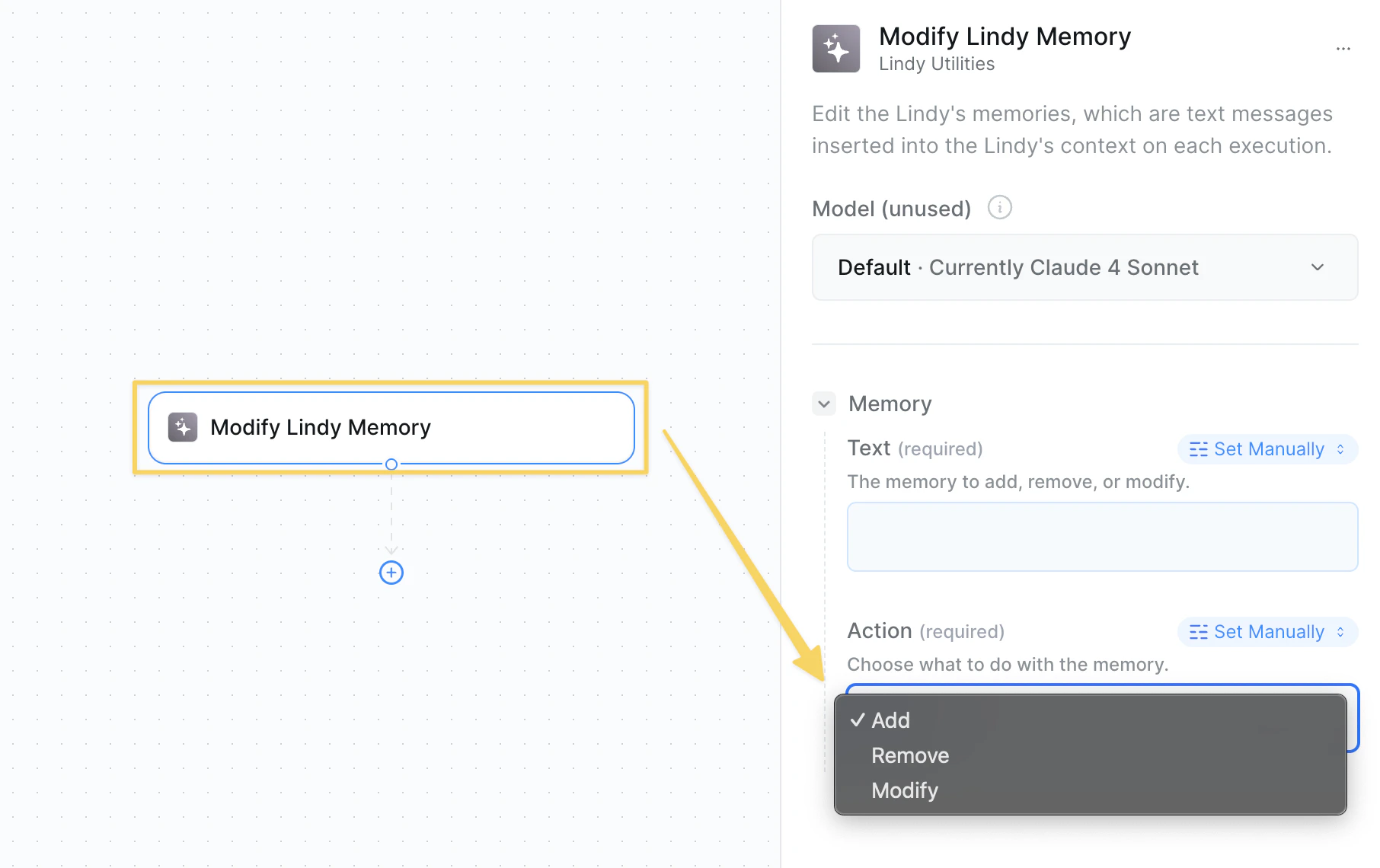 Adding persistent memories to improve agent performance