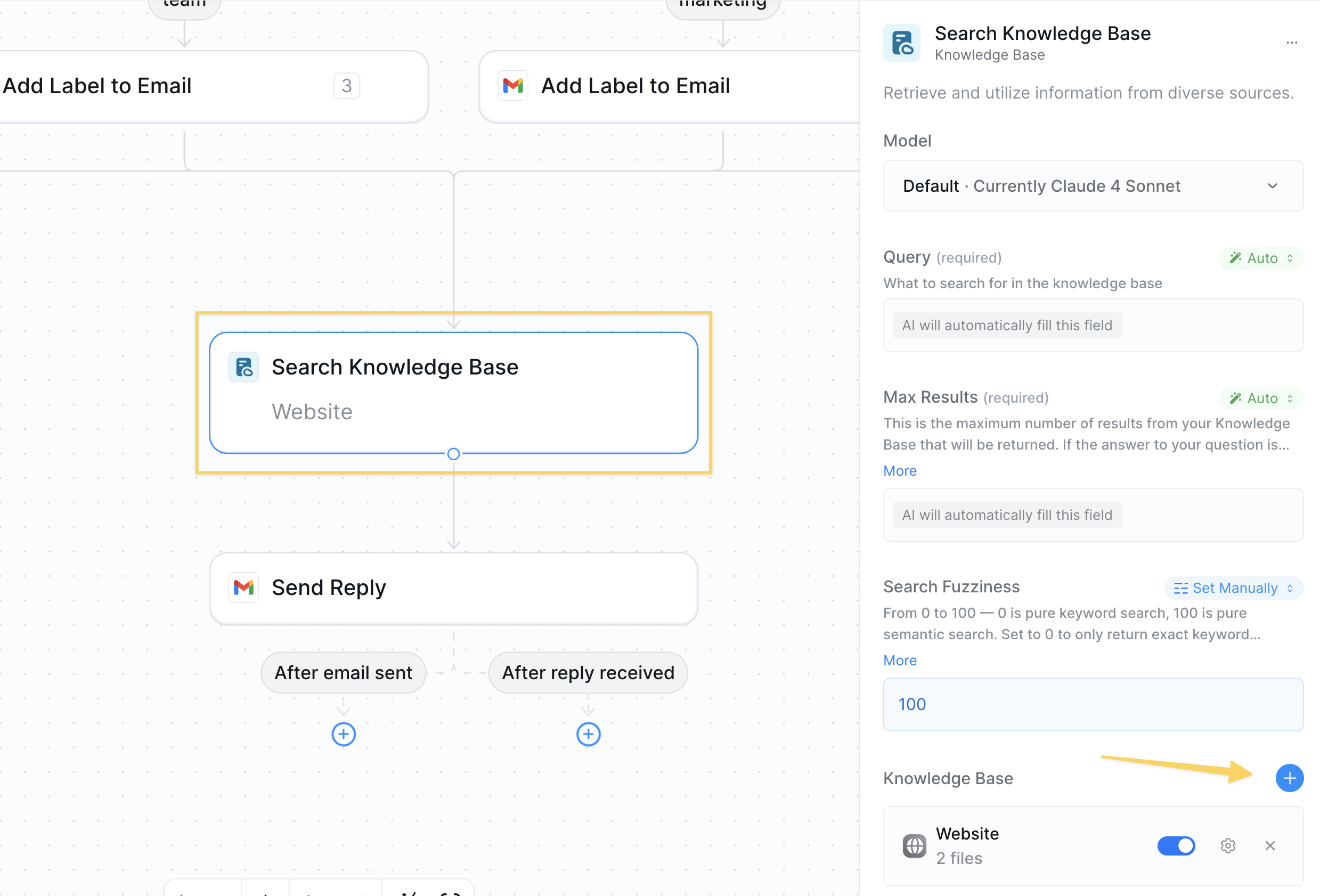 Knowledge Base search