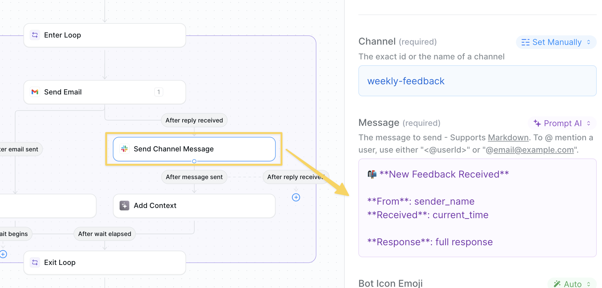 Feedback response monitoring