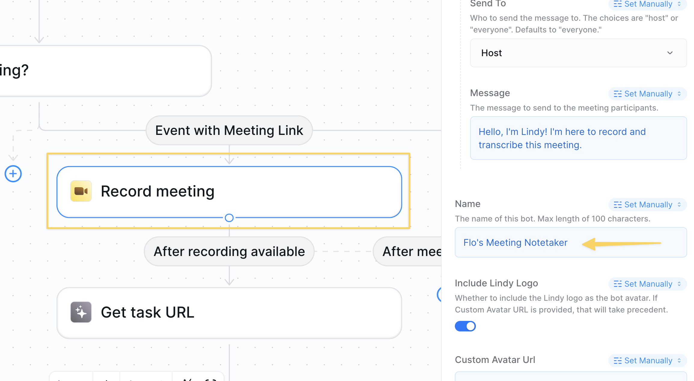 Configuring meeting recording settings