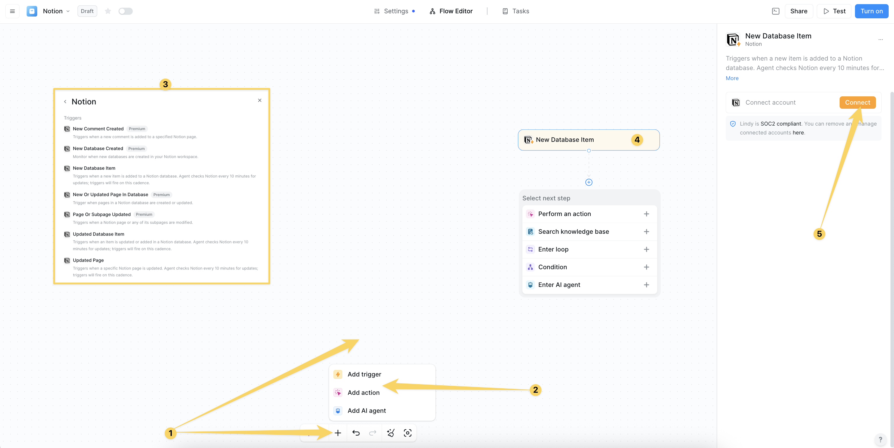 Add Notion to workflow