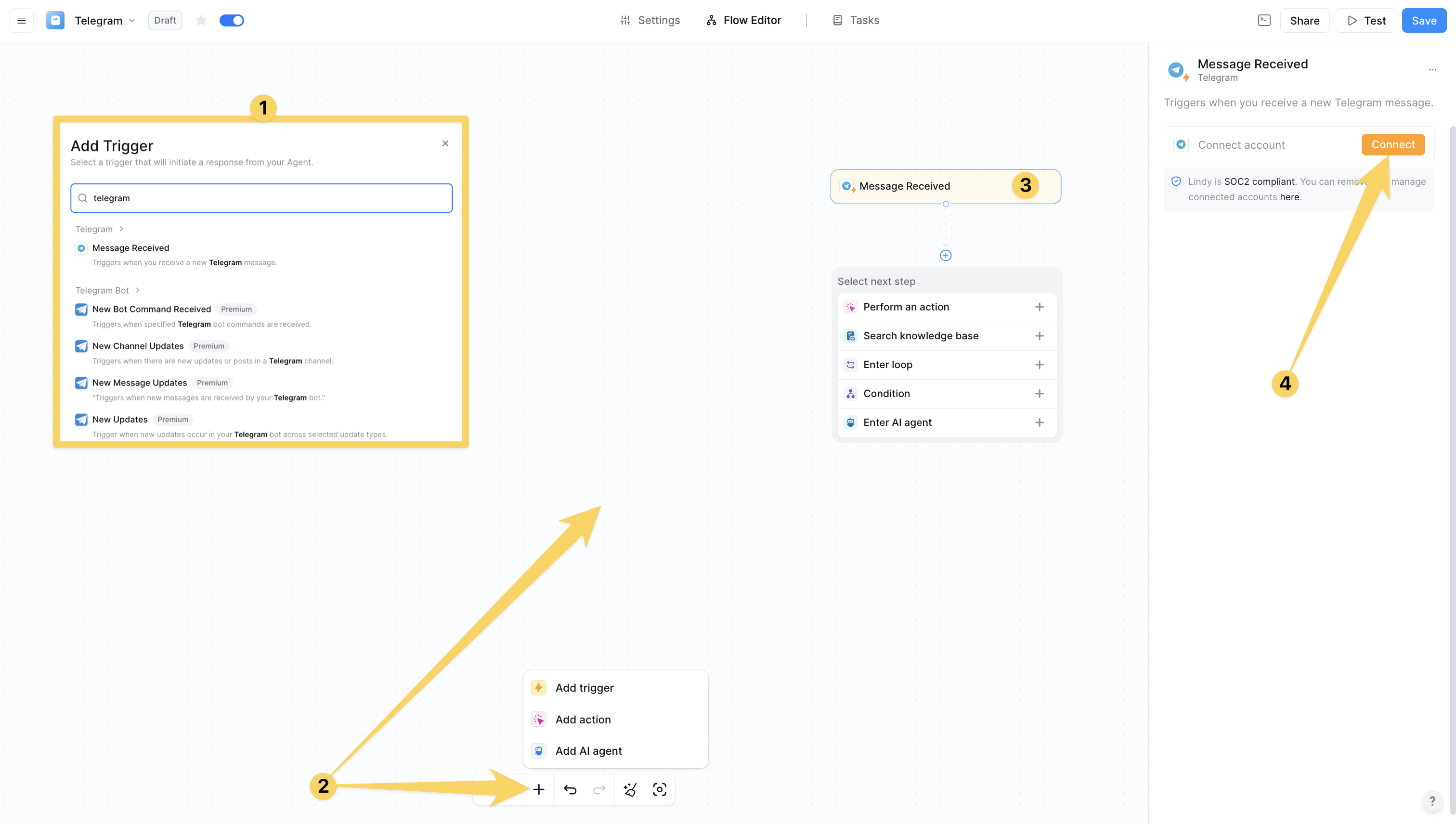 Telegram - Lindy Documentation