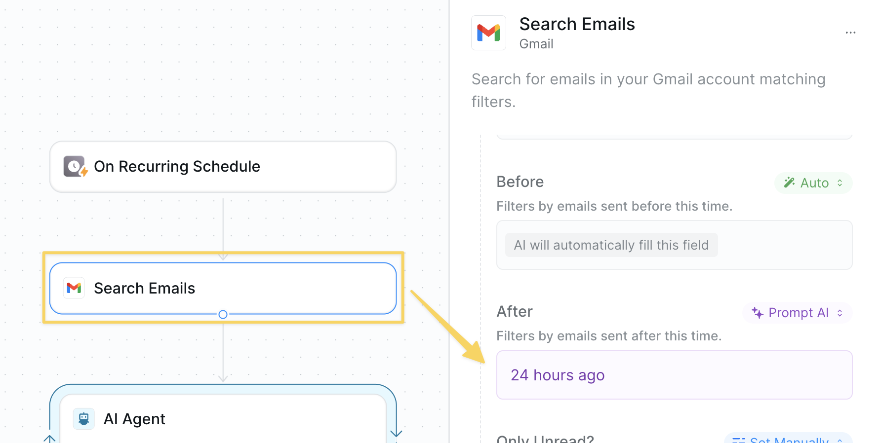 List emails