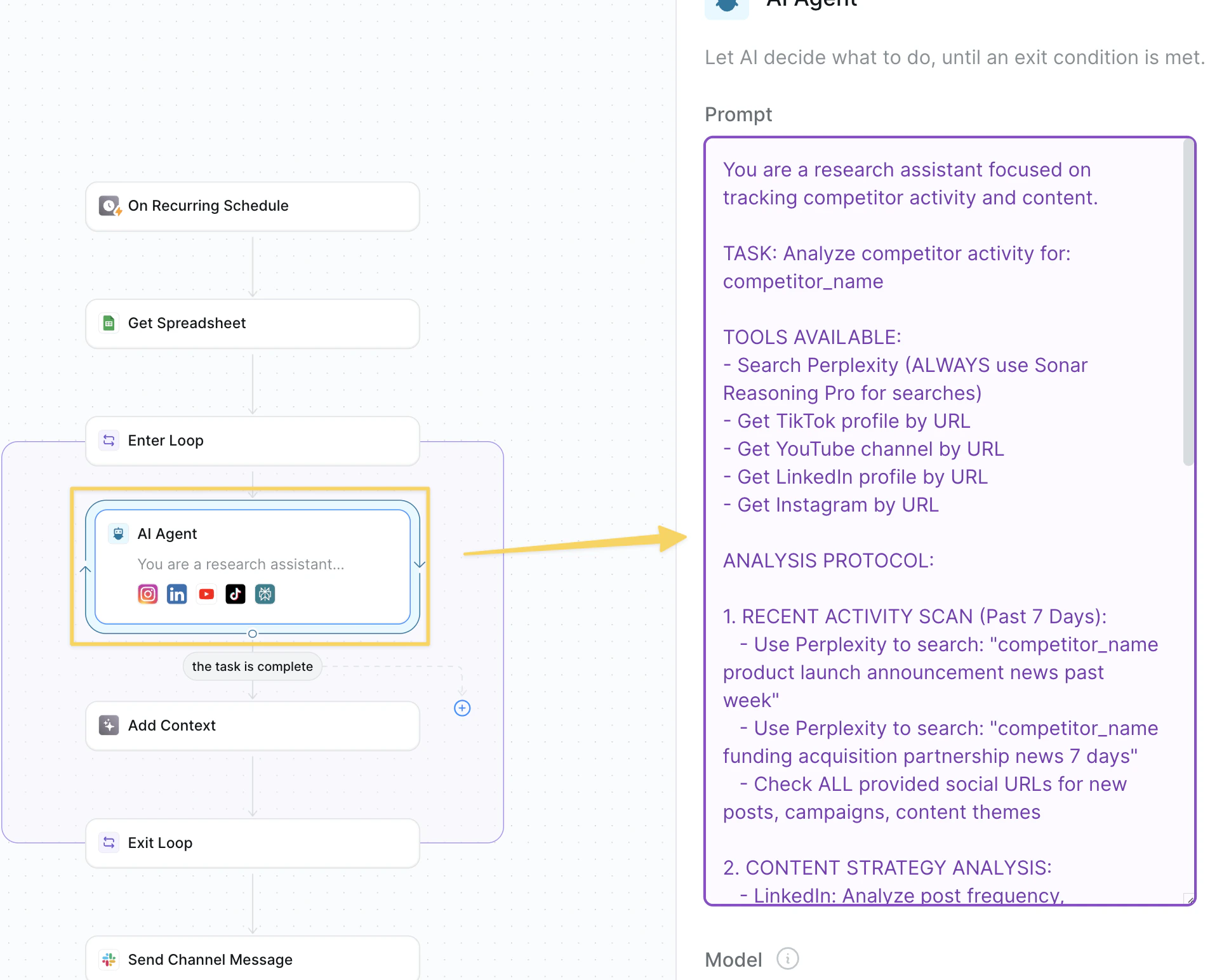 Multi-platform competitor analysis