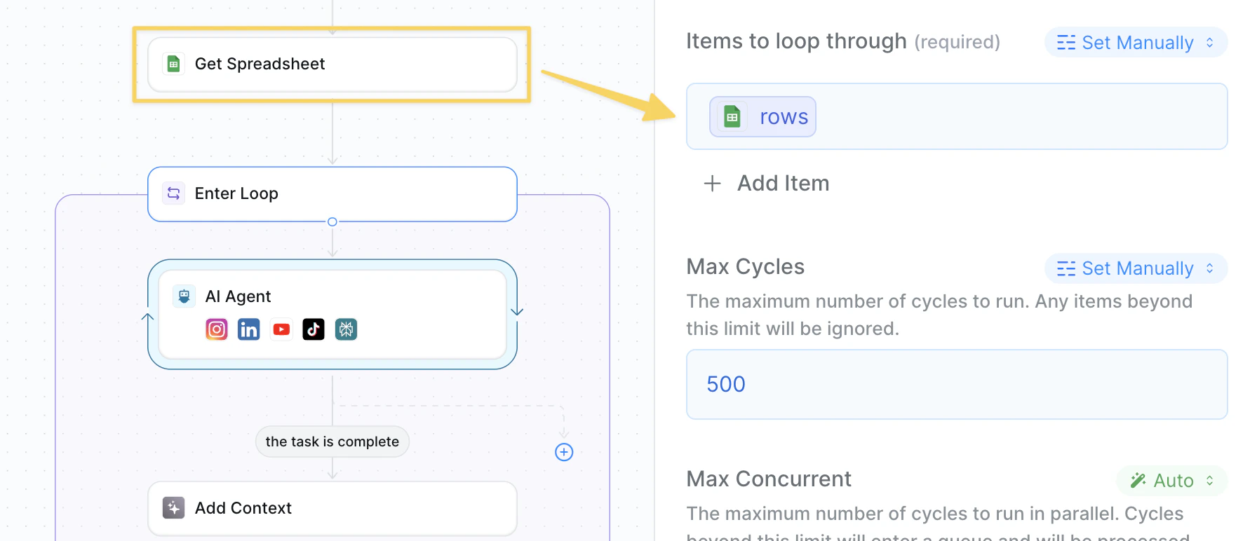 Competitor analysis loop start