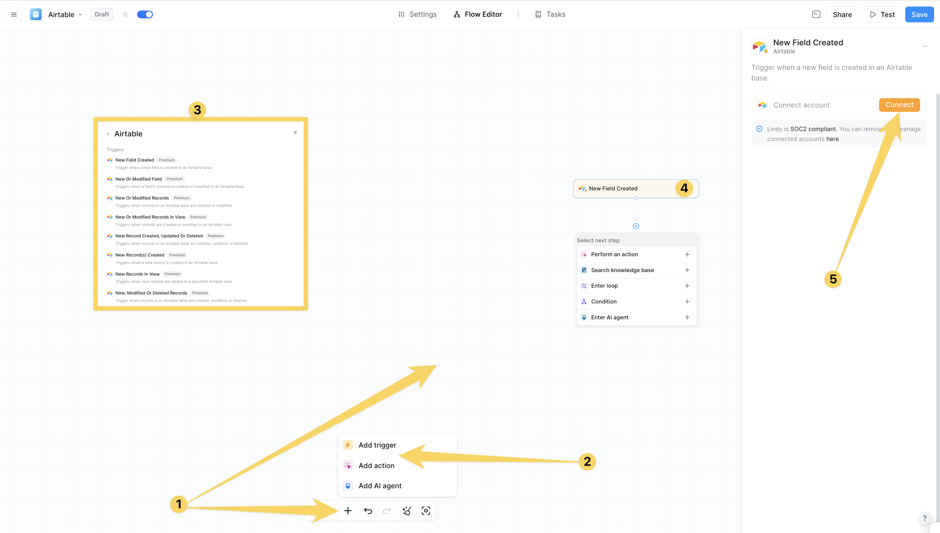 Add Airtable to workflow