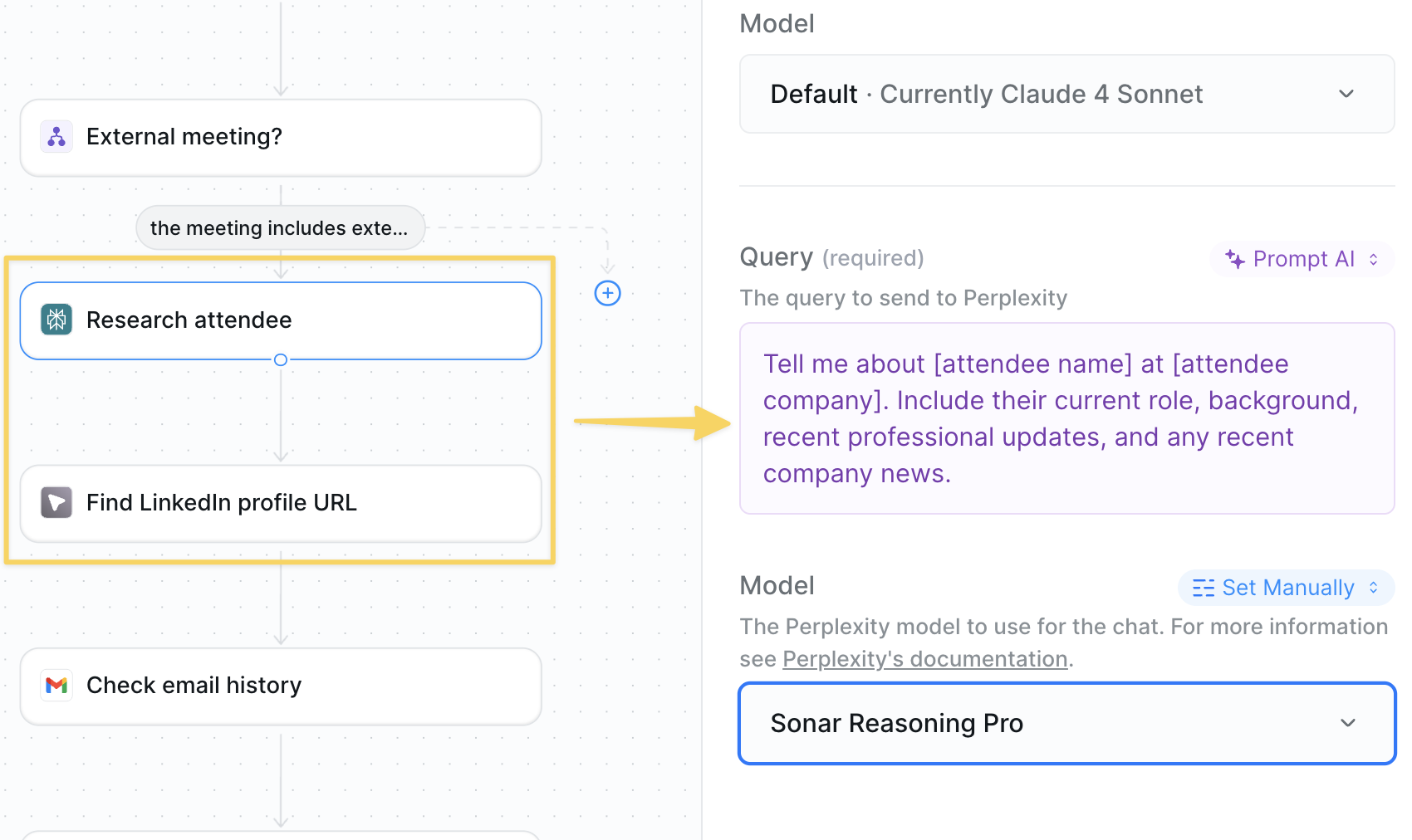 Research attendee using multiple sources