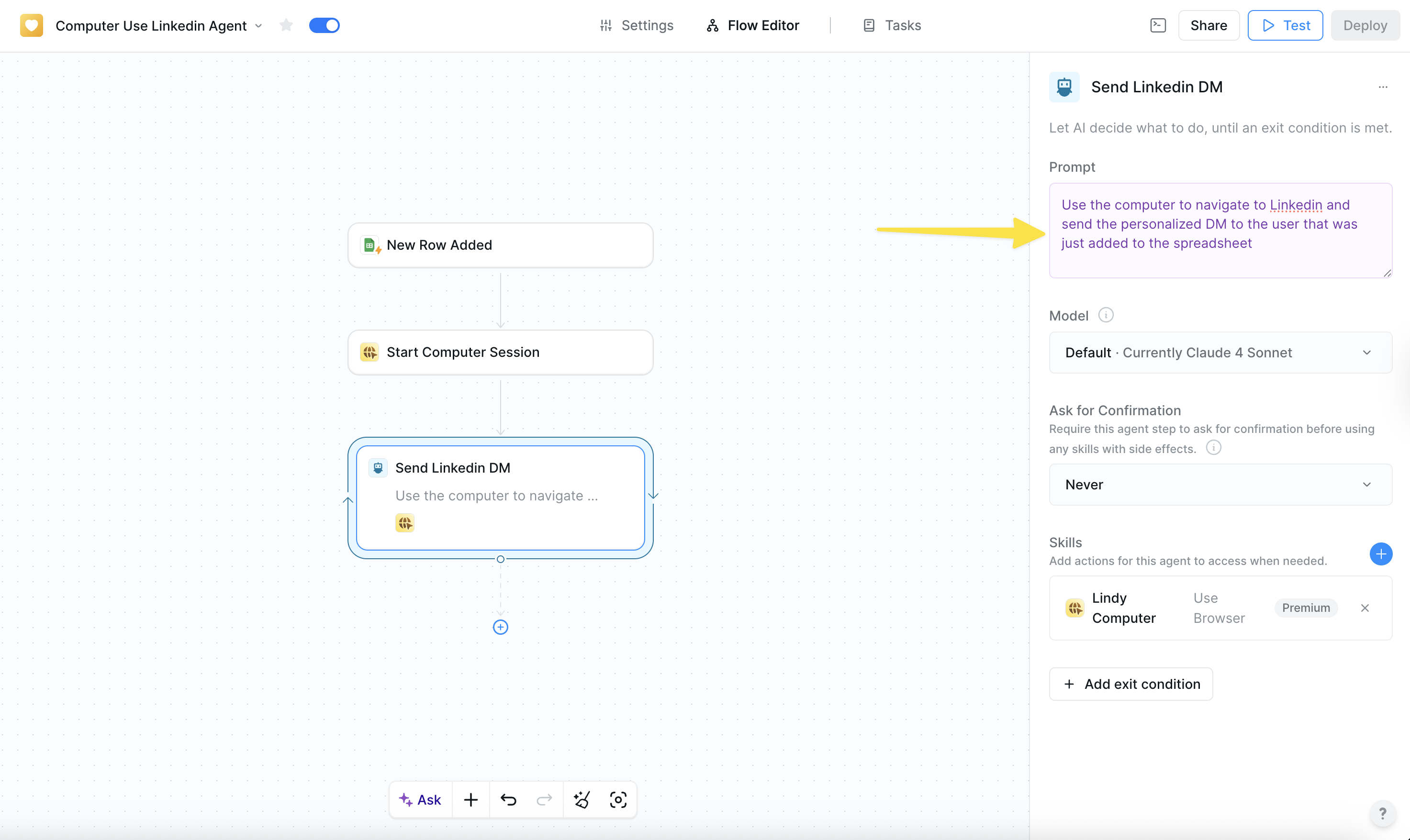 AI Agent with Use Computer skill