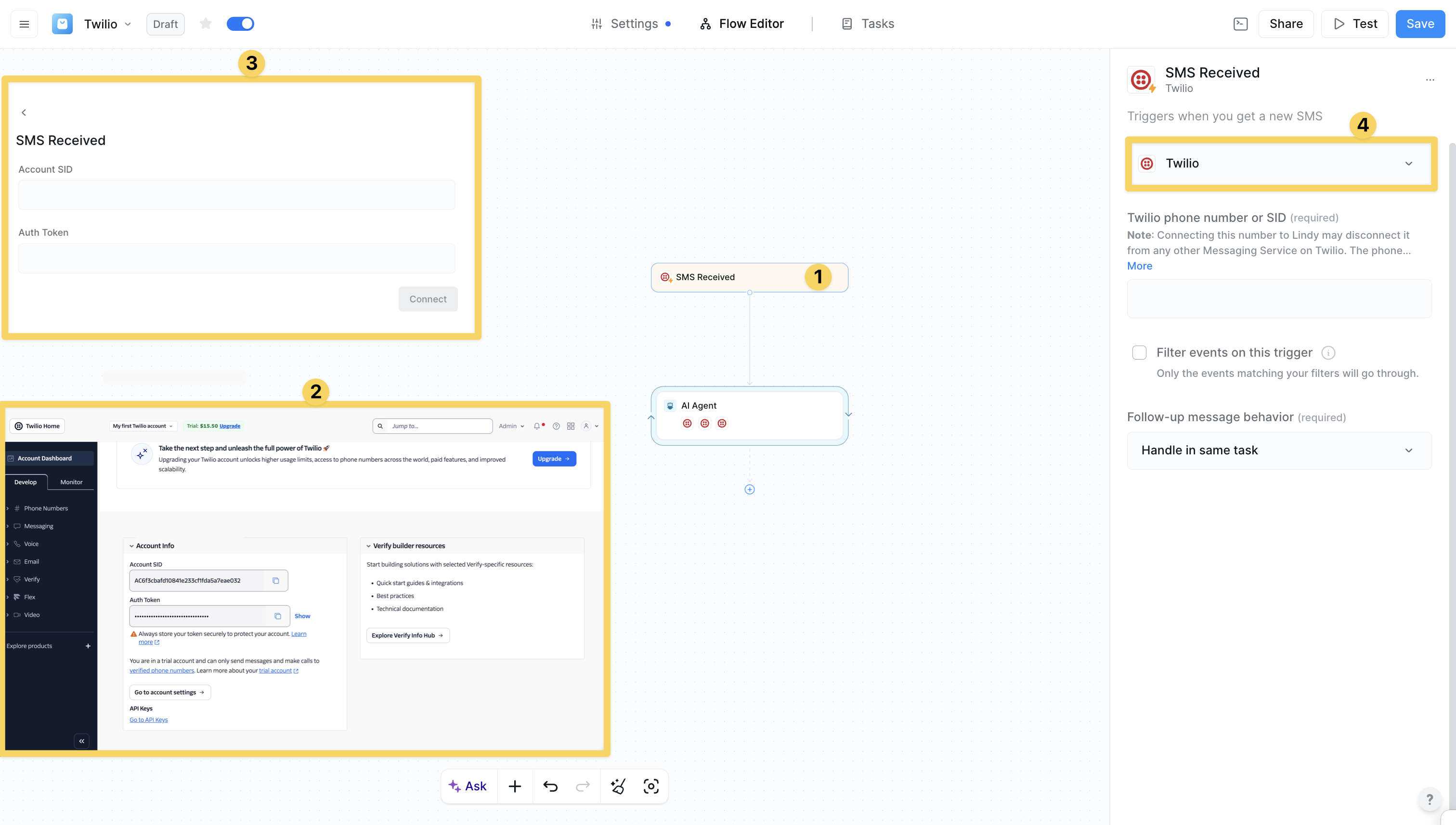 Twilio connection
