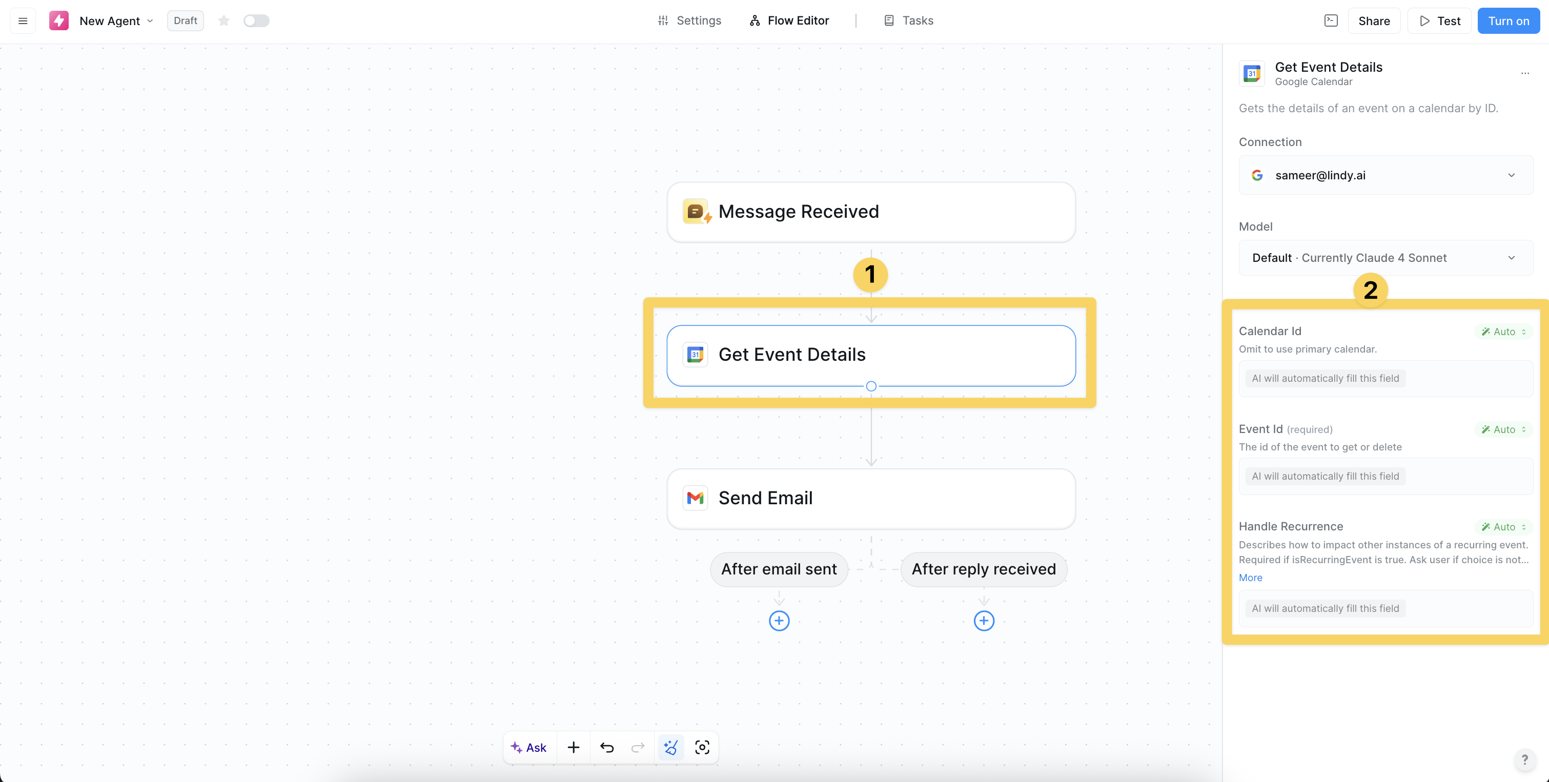 Get Event Details action