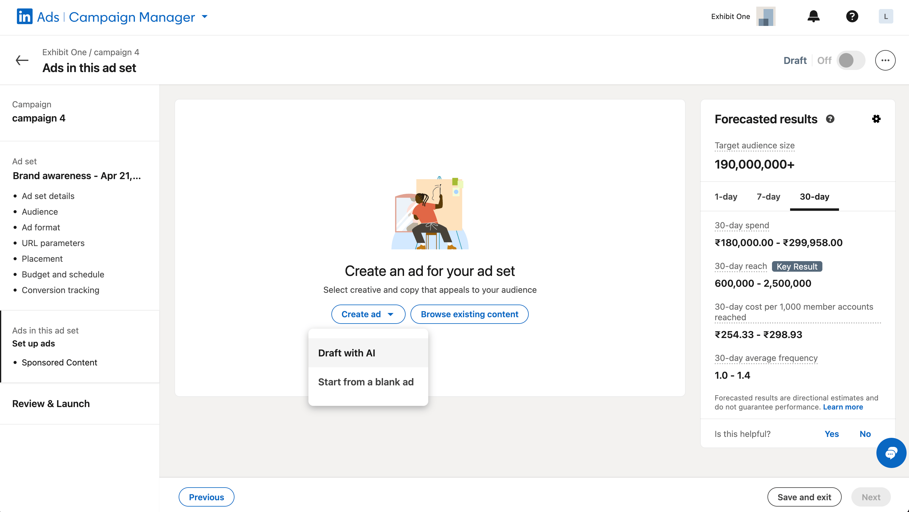 LinkedIn - Start From Blank Ad