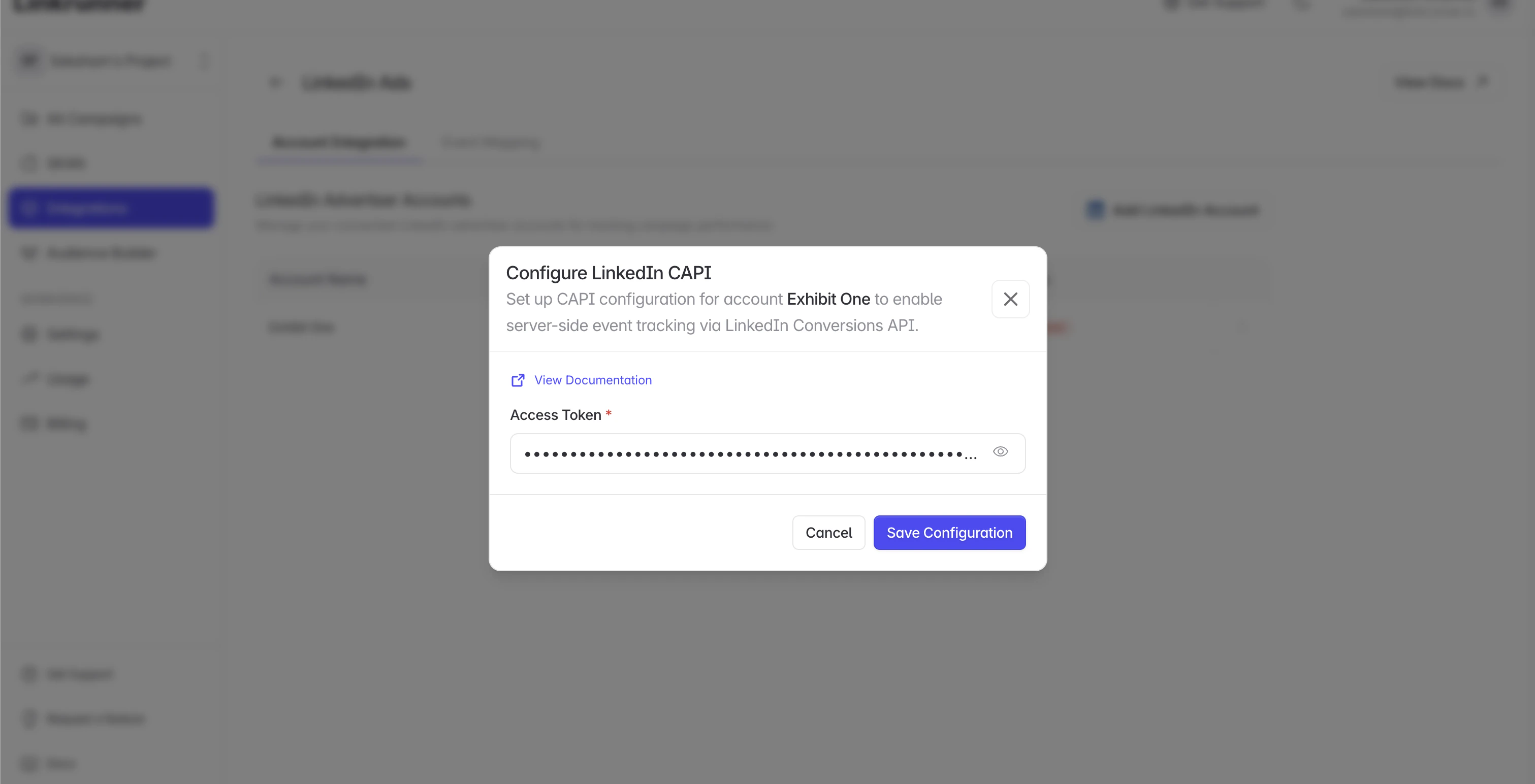 Linkrunner - Save Signal Configuration