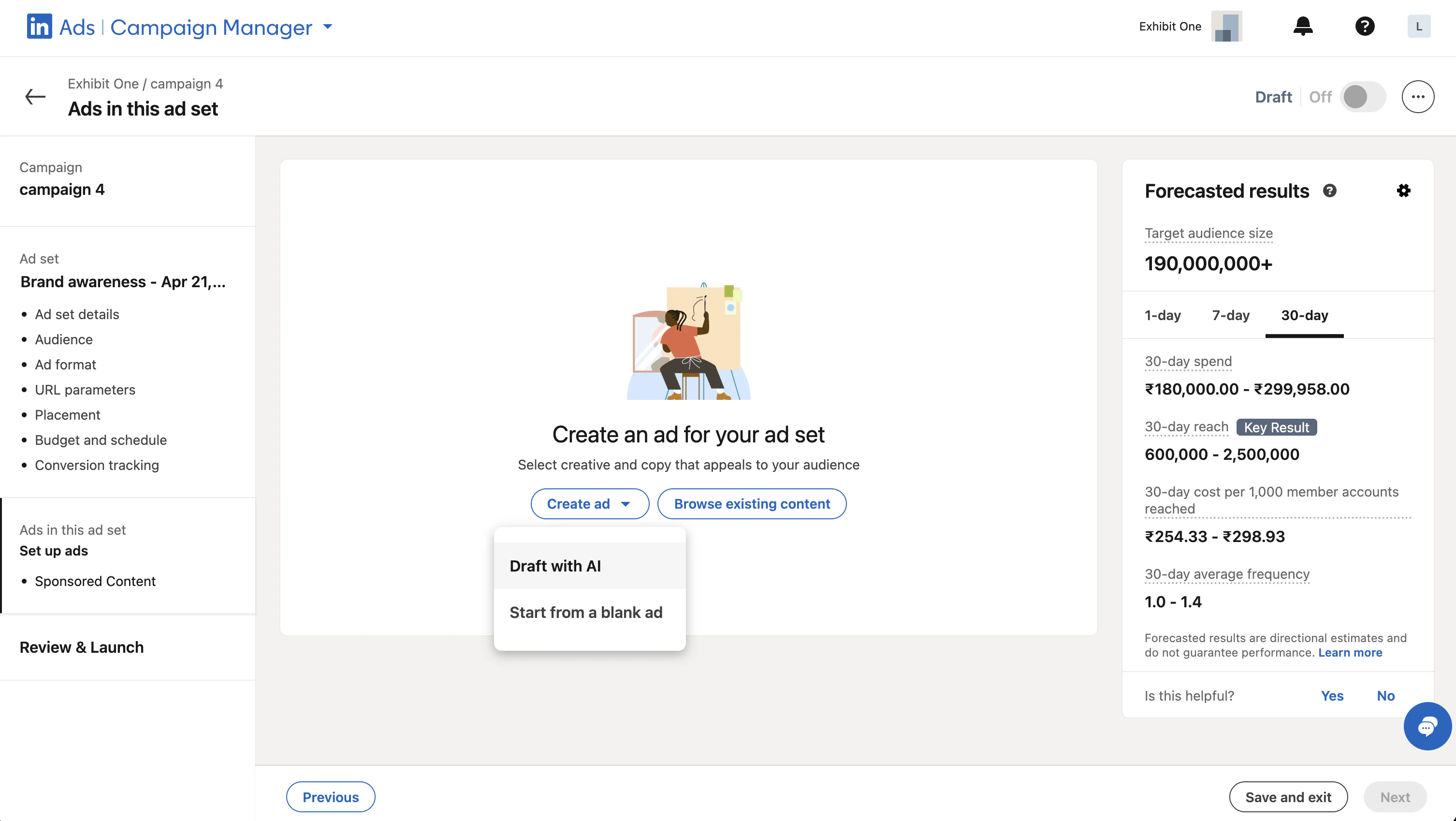 LinkedIn - Start From Blank Ad