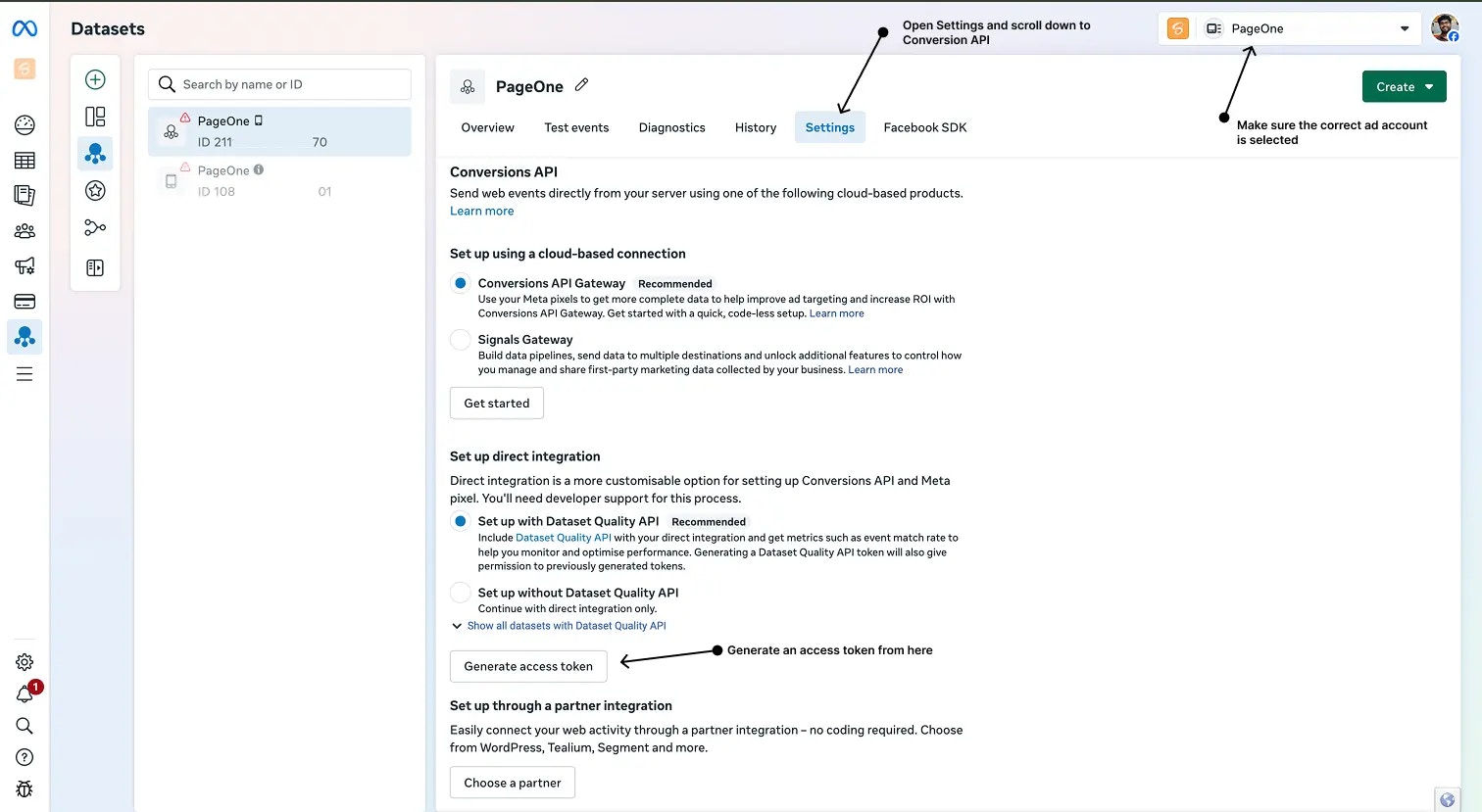 Meta Access Token - Step 2