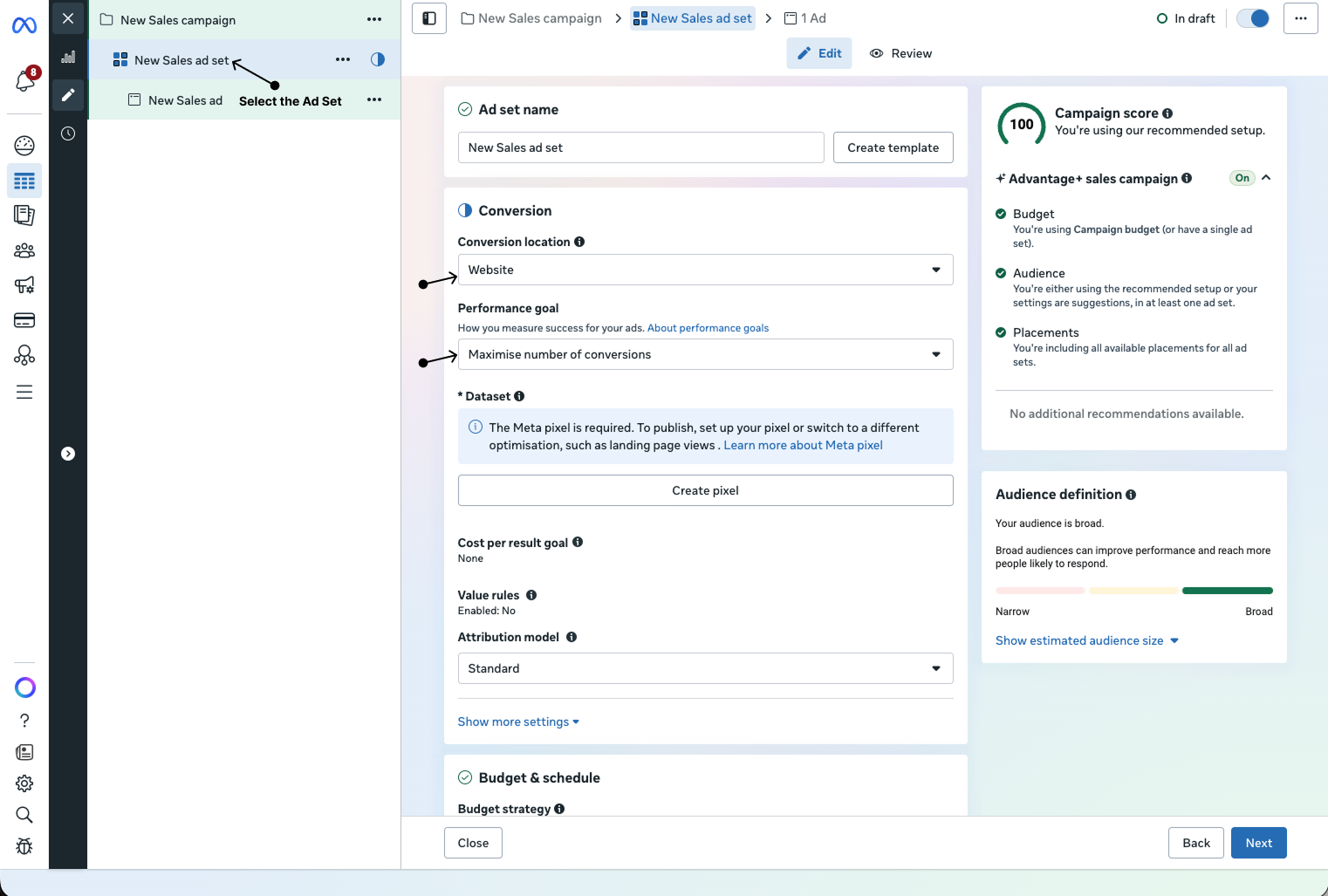 Ad Set Configuration