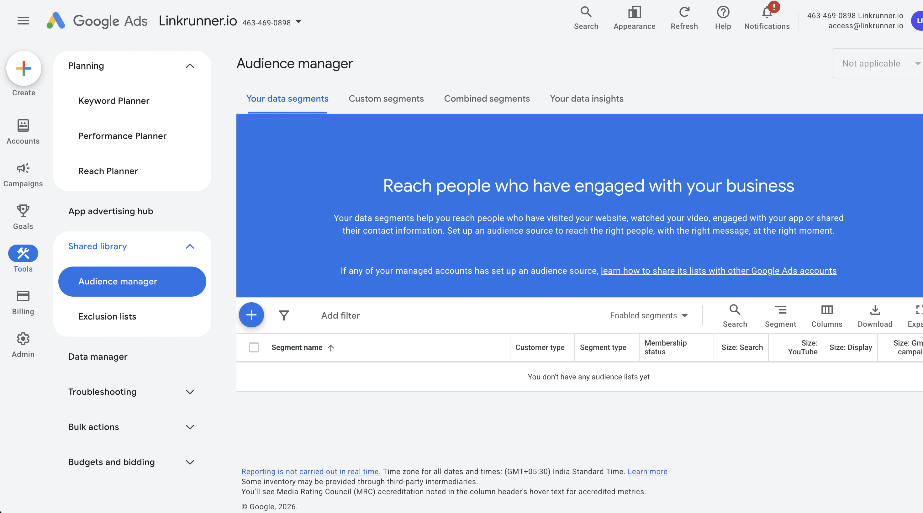 Google Ads Audience Manager