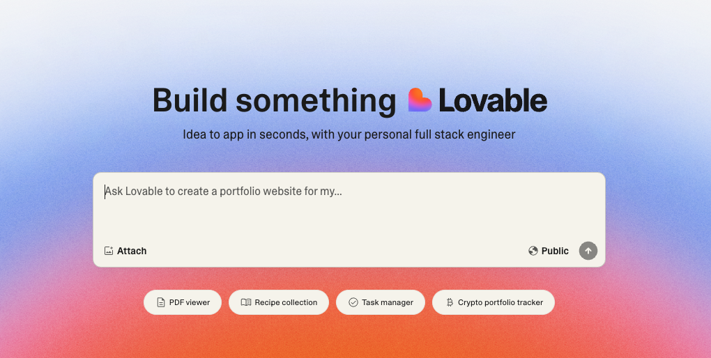 Lovable Chatbot Interface
