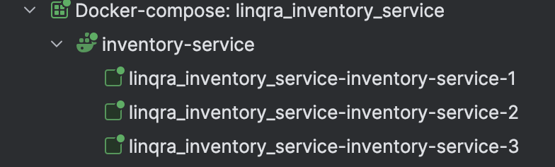 Inventory Service Docker Instances