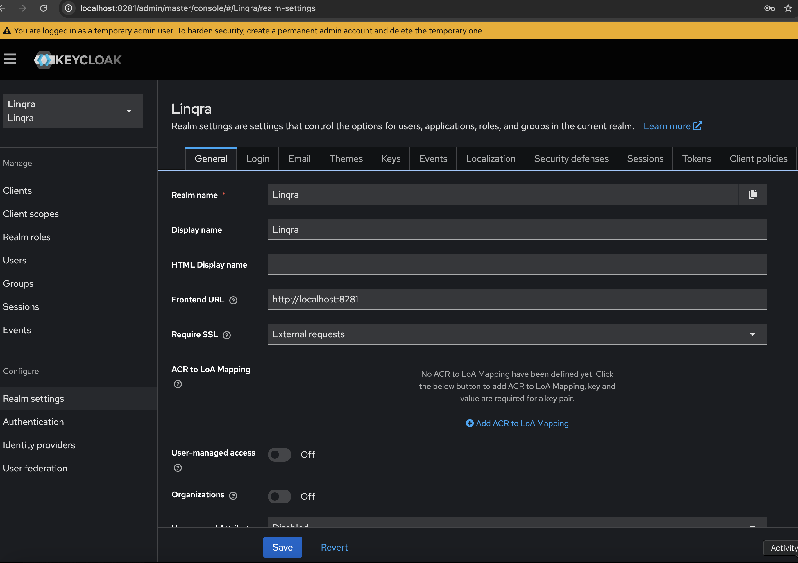Setting Frontend URL