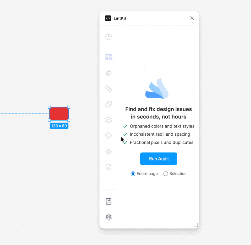 Selecting different frames and watching findings update automatically