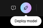 Screenshot of workbench deploy button
