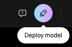Screenshot of workbench deploy button