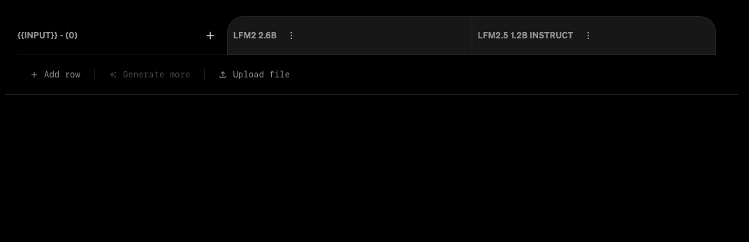 Screenshot of workbench evaluation arena