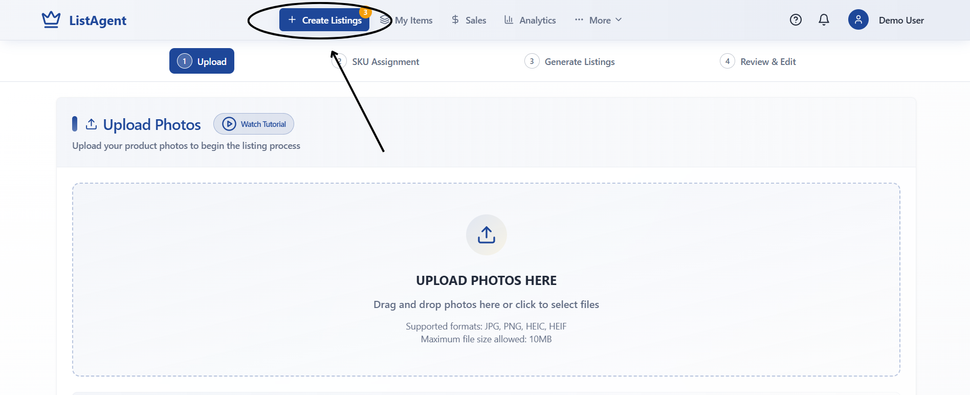 Create Listings Pipeline
