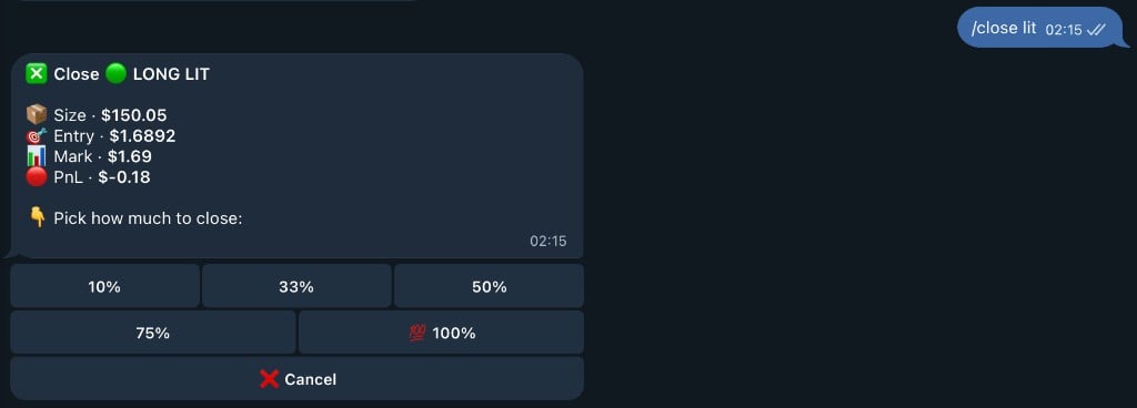 Close Options