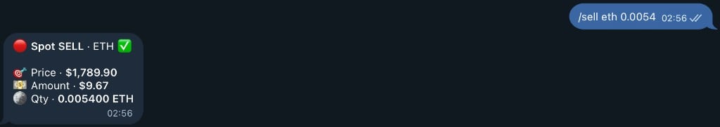 Sell Command