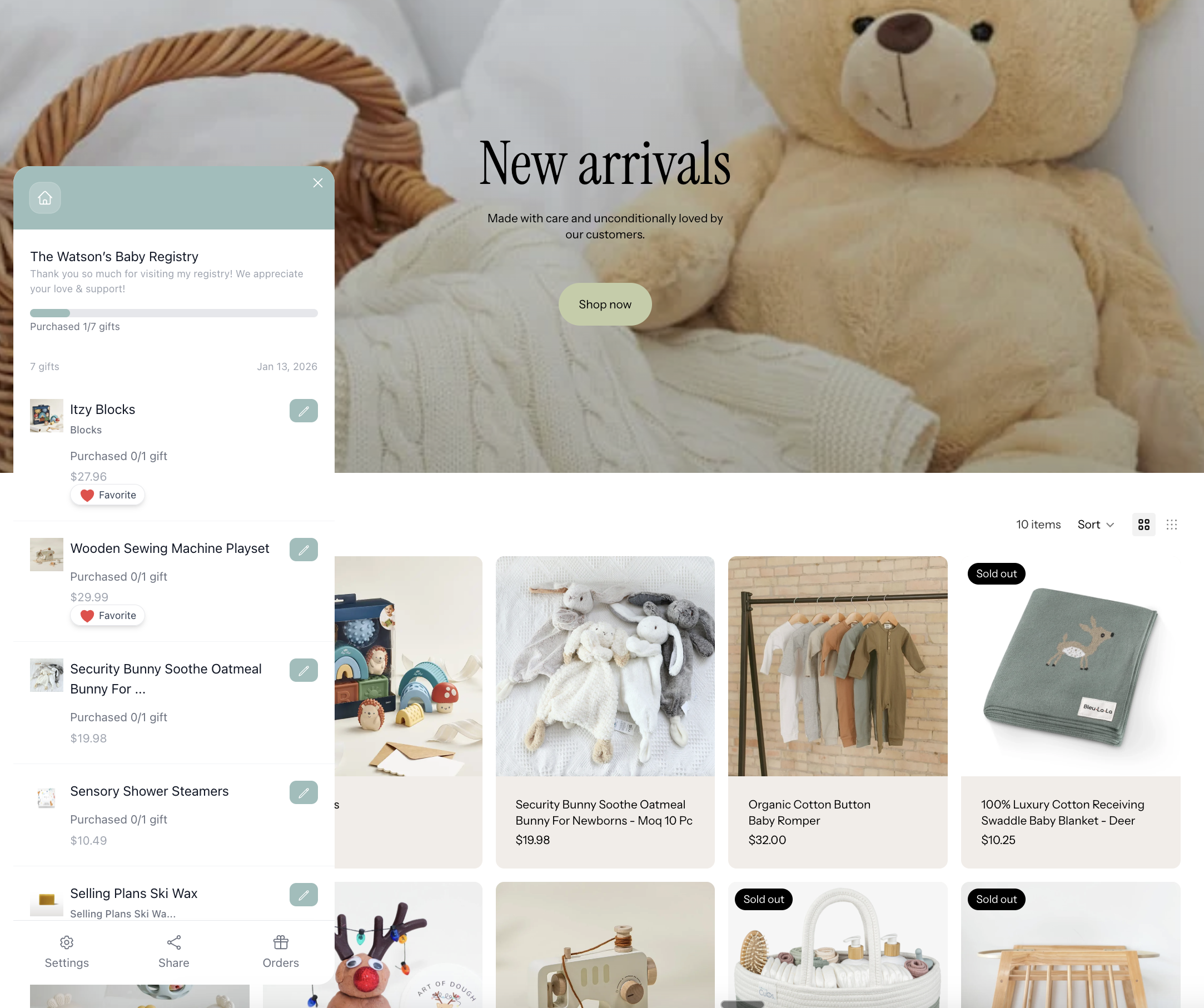 Registry Widget