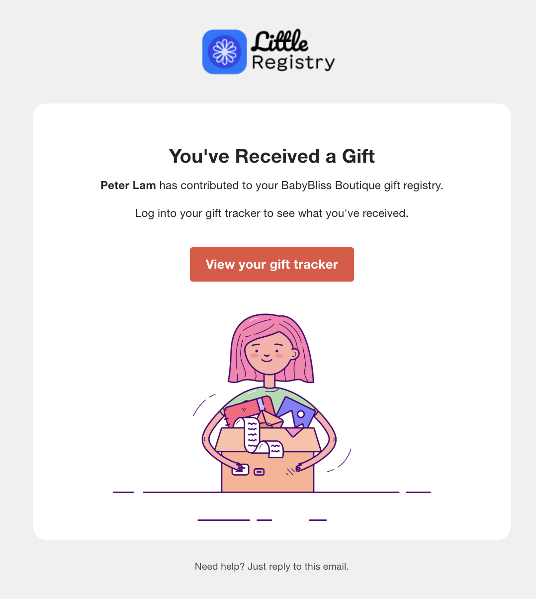Received Gift Email Pn