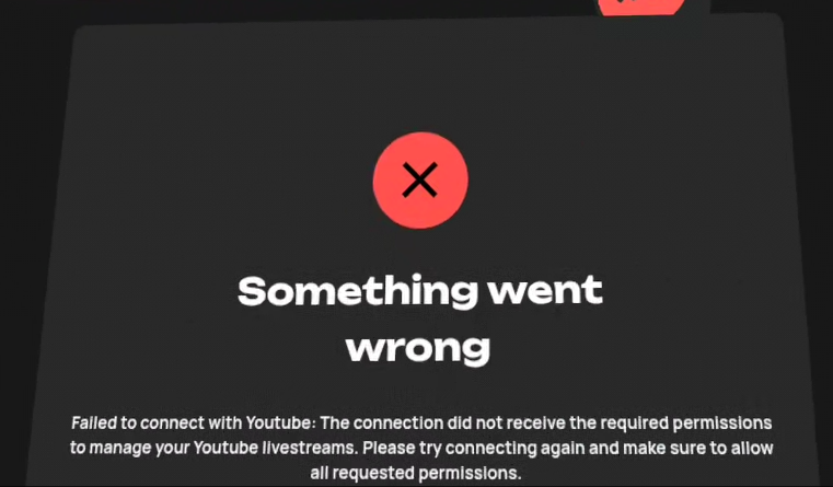 Youtube Scope Error